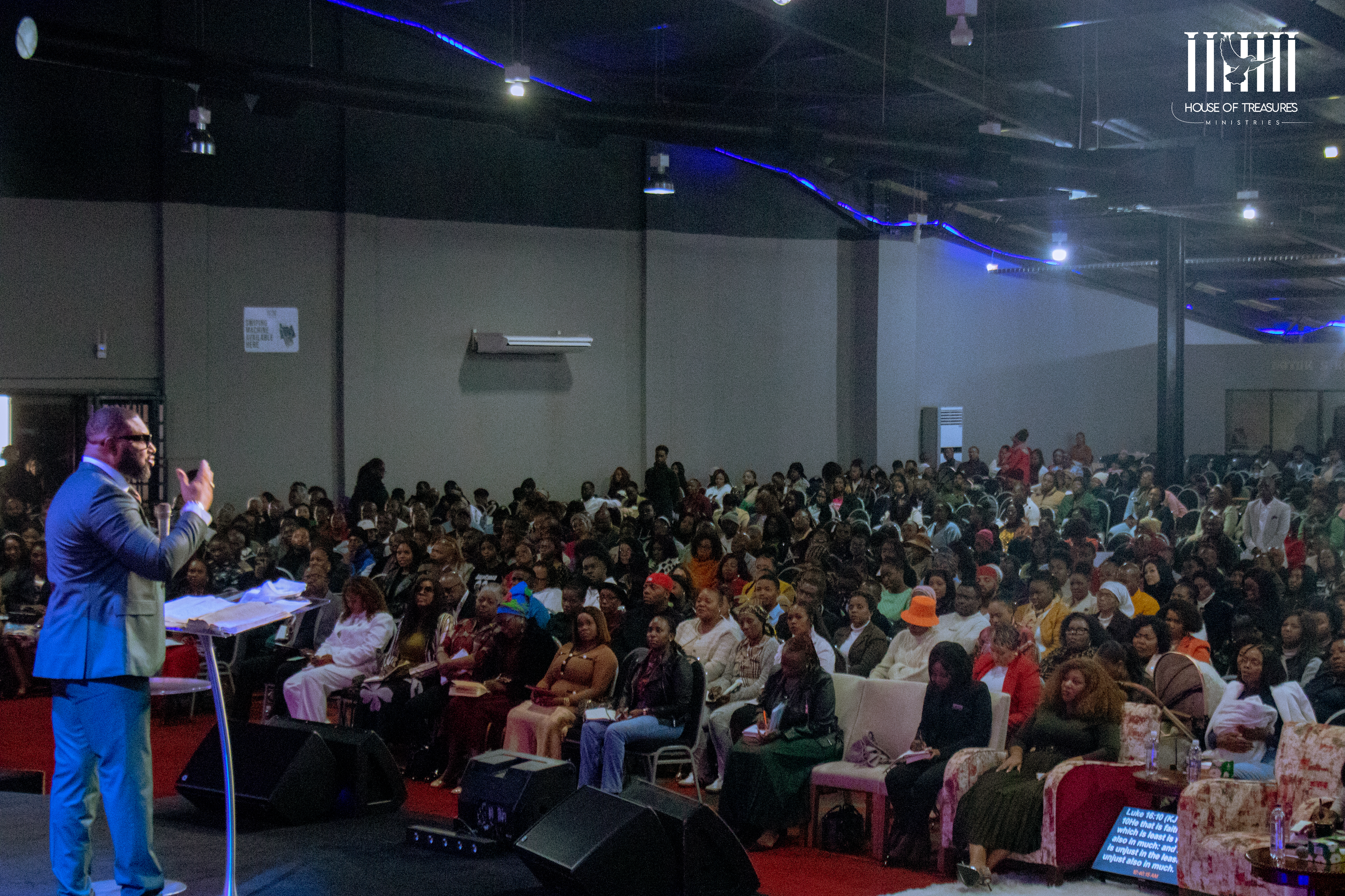 Congregation gathered at House of Treasures Ministries